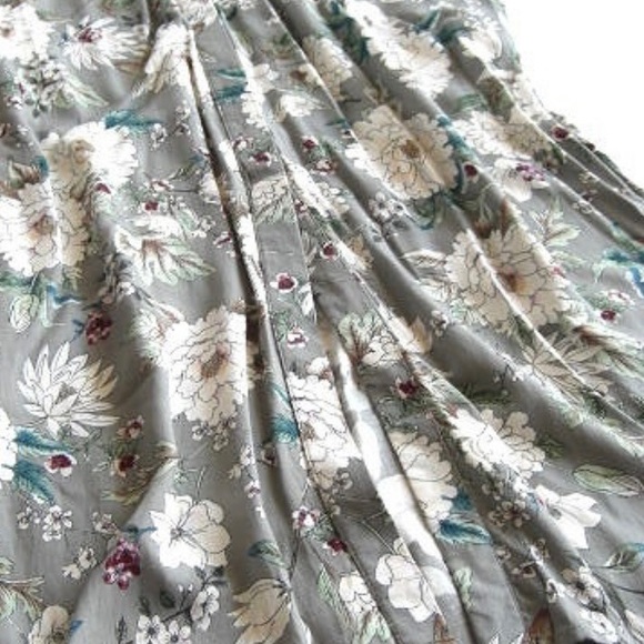 Zara floral print mid dress with belt Boho dress - Picture 4 of 10